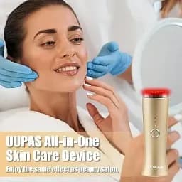 Світлотерапевтичний масажер UUPAS U7 для обличчя та шиї з червоним світлом для підтяжки шкіри та боротьби зі зморшками - мініатюра 2