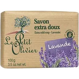 Мыло экстранежное мило Le Petit Olivier 100% vegetal oils soap лаванда 100 г (3549620005325)