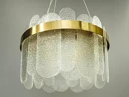 Люстра підвісна зі склом у стилі модерн для не великої кімнати Diasha 9089-400 - мініатюра 2