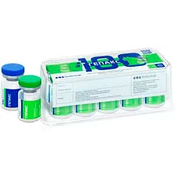 Гепатопротектор ін'єкційний для собак і котів BioTestLab Гепакс ліофілізат 100 мг + розчинник 2 мл (1 комплект: ампула + розчинник)