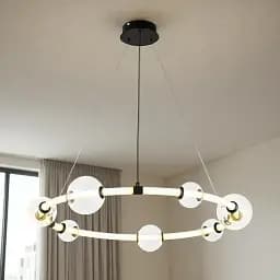 Люстра стельова LED Levistella 7812021 (750) BK, 20W, 3000K, чорний акрил, сучасний стиль - мініатюра 2