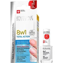 Концентрований засіб Eveline Cosmetics Nail Therapy Professional 8 в 1 для зміцнення нігтів 12 мл