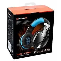 Навушники Real-El GDX-7500 Black/Blue (EL124100015) - мініатюра 9
