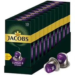 Набір кави в капсулах Jаcobs Lungo Intenso 100 капсул (10 п. х 10 шт.)