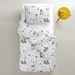 Набір простирадл полуторне Cosas WHITE/GREY STARSFALL 155х240 см (SetSheet_White_StarfallGrey_155х240) - мініатюра 5
