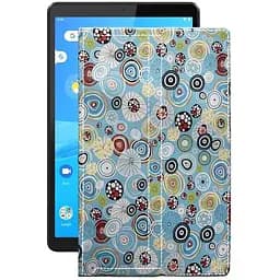 Чехол StatusCASE из экокожи для планшета Lenovo M8 TB-8705f Круги-цветные