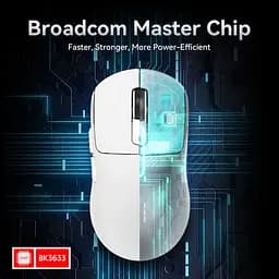Ігрова бездротова миша ATTACK SHARK X3PRO / 8K / 59 г / Сенсор PAW3395 / Три режими підключення / White - мініатюра 4