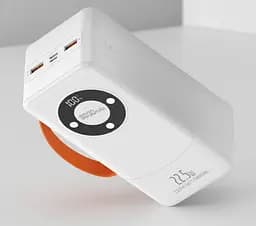 Повербанк 80000 mAh, зовнішній акумулятор із зарядними кабелями