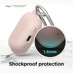 Чохол Elago Silicone Hang Case Lovely Pink for AirPods Pro 2nd Gen рожевий (EAPP2CSC-ORHA-LPK) - мініатюра 3