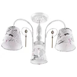 Люстра стельова Brille з абажуром E14 40W WH (BKL-582C/3)