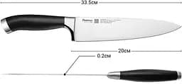 Ніж кухарський Fissman Elegance із нержавіючої сталі 200 мм 000264774 - мініатюра 2