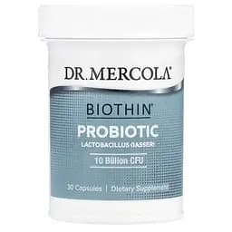 Биотиновый пробиотик Dr. Mercola Biothin Probiotic Lactobacillus Gasseri 250 мг (10 млрд КОЕ) 30 капсул