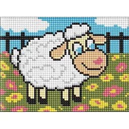 Алмазная мозаика без подрамника Белый баранчик AMM1078 15х20 см