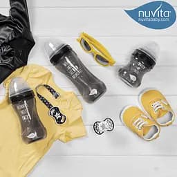 Пляшечка для годування Nuvita Mimic Cool, антиколікова, 330 мл, чорний (NV6052BLACK) - мініатюра 11