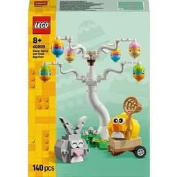 Конструктор LEGO Icons Пасхальный кролик и охота на куриные яйца 140 деталей (40808)