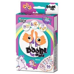 Настільна карткова гра "Doobl Image" Danko Toys DBI-02 міні, укр Unicorn