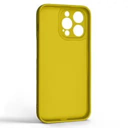 Силиконовый чехол для Apple iPhone 14 Pro Max, Icon Ring, желтый, панель-накладка, с кольцом-подставкой на 360°, противоударный, возможность использования магнитных держателей, ArmorStandart (ARM68722) - мініатюра 2