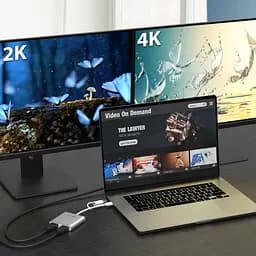 USB-Хаб j5create JCA365-N USB-C/A на 2xHDMI (JCA365-N) - мініатюра 3