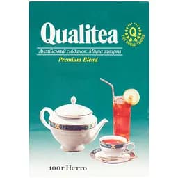 Уцінка. Чай Qualitea чорний дрібний лист Англійський сніданок Rich brew 100 г  - мініатюра 1