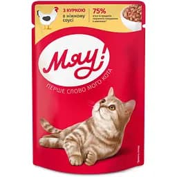 Влажный корм Мяу! Курица для котят 85 г 