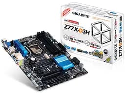 Материнська плата Gigabyte GA-Z77X-D3H (GA-Z77X-D3H) (Socket 1155, Intel Z77, ATX) Б/в,U1