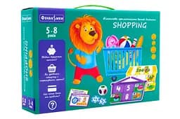 Настільна гра "Граємо в магазин" Vladi Toys VT2312-06, 18 карток із завданнями