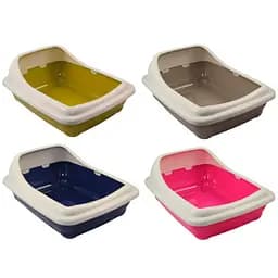 Туалет для котів Croci Birba з високою рамкою 56x39x21.5 cм в асортименті