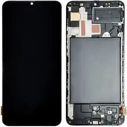 Дисплей Samsung A707 Galaxy A70s чорний, OLED, з рамкою
