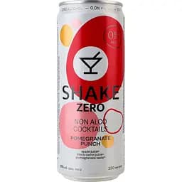Напиток сокосодержащий Shake Zero Pomegranate Punch сильногазированный 330 мл (950046)