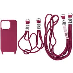 Чехол Epik TPU two straps California для Apple iPhone 13 Pro Max 6.7 Красный/Rose Red