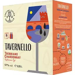 Вино Tavernello Trebbiano Сhardonnay Rubicone IGT біле полусухе 2.25 л - мініатюра 3