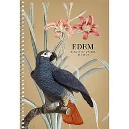 Тетрадь для записей Student А5, без линовки, спираль, 96 л., Лилия и попугай (A5-SC-096-6103)