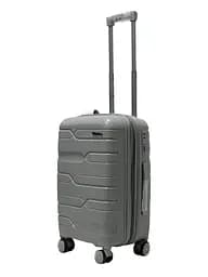 Валіза маленька S поліпропілен Milano bag 0306 56×35×24см 33л Срібна - мініатюра 2