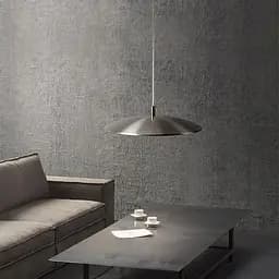 Подвесной серебряный светильник ENOCH с нейтральным светом Ø 30 см | Ст. MJ 171-300 | Line F