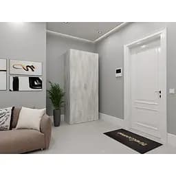 Шкаф с полкой и штангой Moreli TS-09 1000x2180x520 мм Бетон (zg-s9-beton)