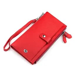 Гаманець жіночий ST Leather 18381 (ST420) багатофункціональний червоний