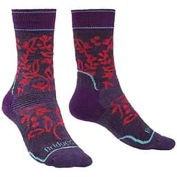 Носки Bridgedale Hike MW Endurance Boot Wmn Pattern L Purple/Pink (1053-710093.121.L)