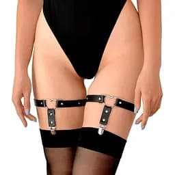 Гартери для панчіх Art of Sex Paula з натуральної шкіри (2 шт.)