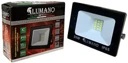 LED Прожектор 20Вт 6000K 1800Лм черный STANDARDeco LUMANO
