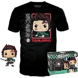 Набор Funko Pop Tee Set Фанко Поп Demon Slayer Tanjiro Клинок рассекающий демонов Танджиро 10 см DS BL K867 S