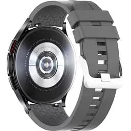 Ремінець силіконовий Tamister для годинника 22 мм Type D темно-сірий