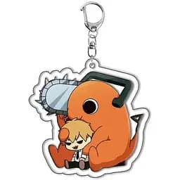 Брелок акриловий Людина бензопила Почіта Chainsaw Man Pochita 5 см