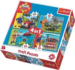 Пазлы - (4в1) - "Пожарный Сэм спешит на помощь" / "Пожарный Сэм"