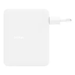 Зарядний пристрій мережевий Belkin 140Вт 3хUSB-С GAN PD PPS, USB-A, білий - мініатюра 8