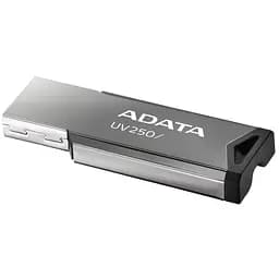 USB флеш накопичувач ADATA 16GB AUV 250 Silver USB 2.0 (AUV250-16G-RBK) - мініатюра 2