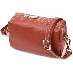 Женская сумка Vintage с двумя ремнями из натуральной кожи 19х11х9 см sum0029050