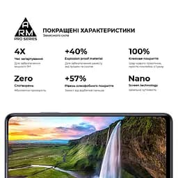 Захисне скло на ZTE Nubia V70 Max 4G з олеофобним покриттям, Pro, повне проклеювання, антистатичний і пиловідштовхуючий шар, 9H, самоклеючеся, 2.5D, на весь екран, антистатичний клей, ArmorStandart (ARM86127) - мініатюра 5