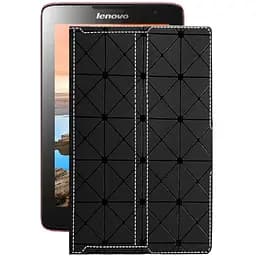 Чехол StatusCASE из экокожи для планшета Lenovo Idea Pad A5500 8 Черный ромб