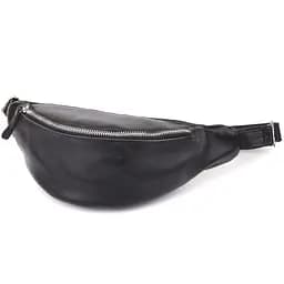 Зручна чоловіча бананка відмінної якості з гладкої натуральної шкіри SHVIGEL 34х14х7 см sum0028970