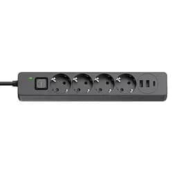 Фільтр мережевий 4 розетки 2 м Black 20 Вт ColorWay teh0024056 - мініатюра 3